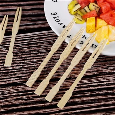 대나무 과일 포크